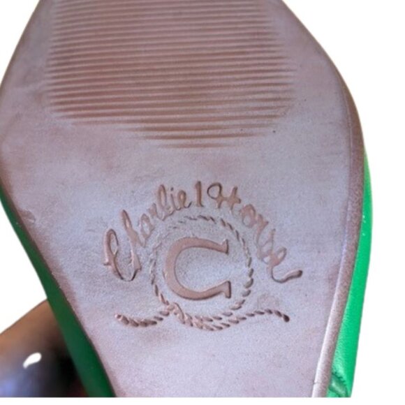 Charlie 1 Horse by Lucchese Rare Apple Green Leather Cowgirl Boots - Picture 6 of 11